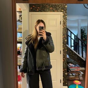 The Arrivals Women's Green Shearling